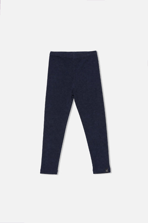 Leggings en rib doux bleu foncé