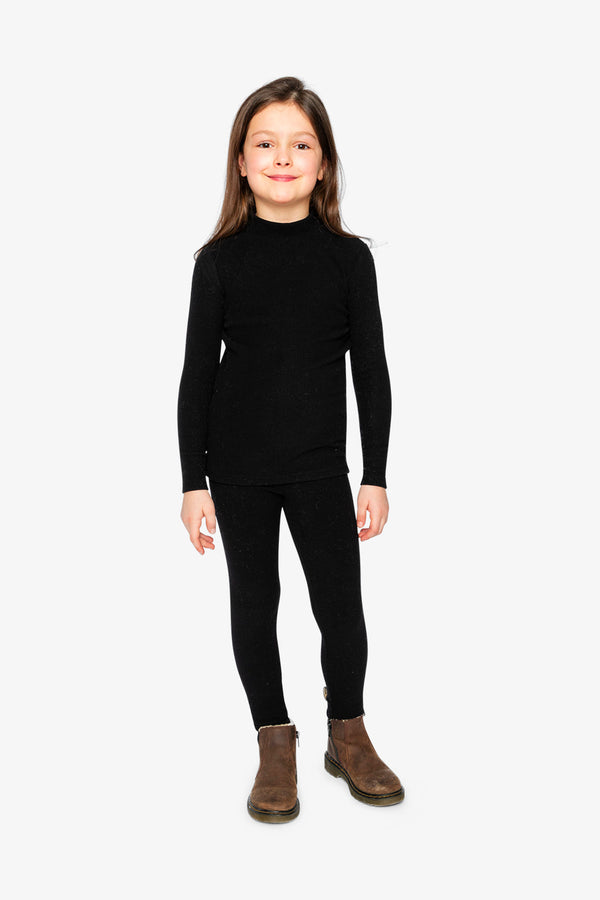Rib Leggings Black - J20YG60_09990