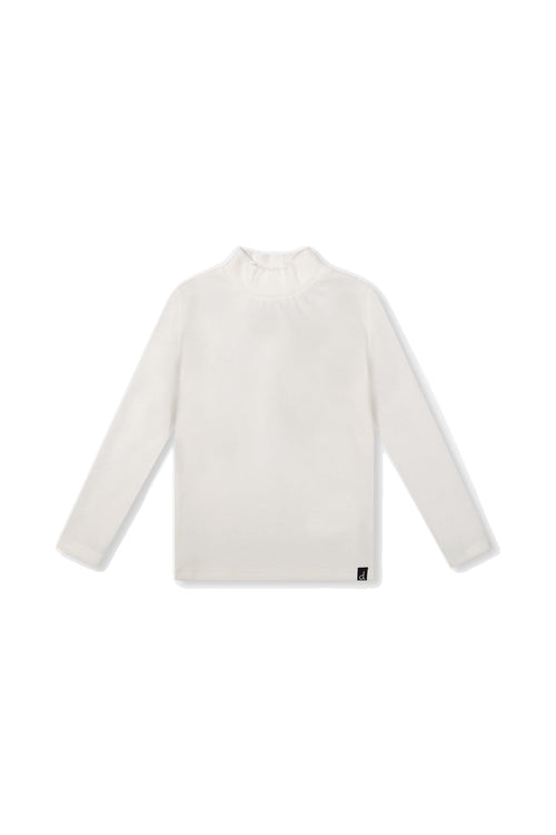 Brushed Rib Mock Neck Top Off-White - J20YG71_01010