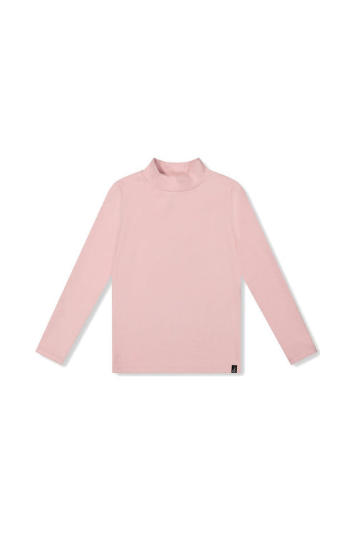 Brushed Rib Mock Neck Top Pale Dusty Pink - J20YG71_06220