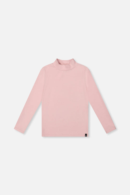 Brushed Rib Mock Neck Top Pale Dusty Pink - J20YG71_06220