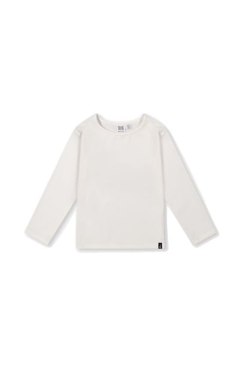 Brushed Rib Crew Neck Top Off-White - J20YG72_01010
