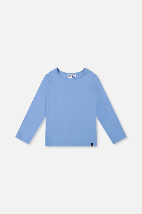 Brushed Rib Crew Neck Top Pale Blue - J20YG72_04000