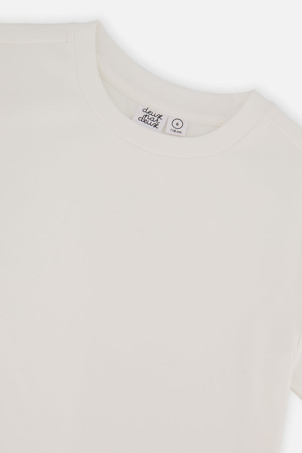 Heavy Jersey Wide Short Sleeve T-Shirt White - J20YG73_01000