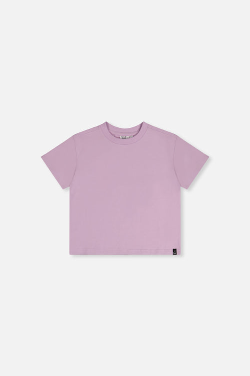 Heavy Jersey Wide Short Sleeve T-Shirt Mauve - J20YG73_05600