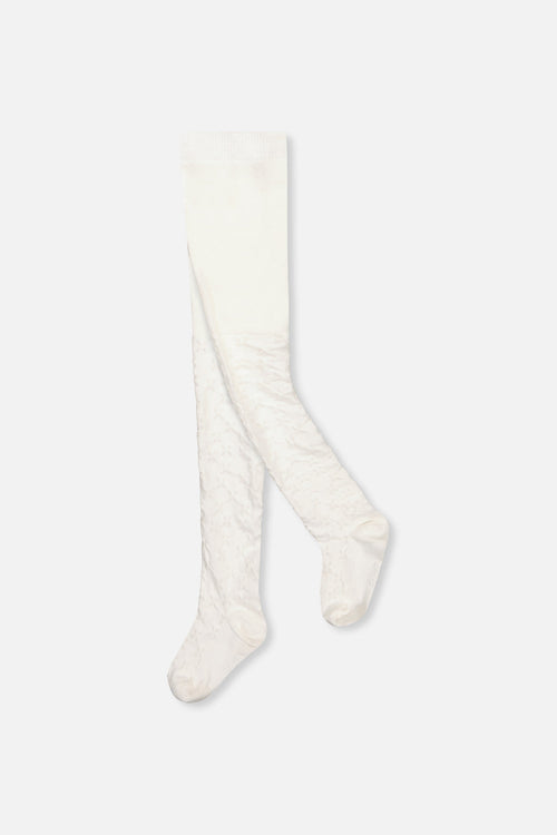 Knit Textured Tights Off-White - J20YGT_01010