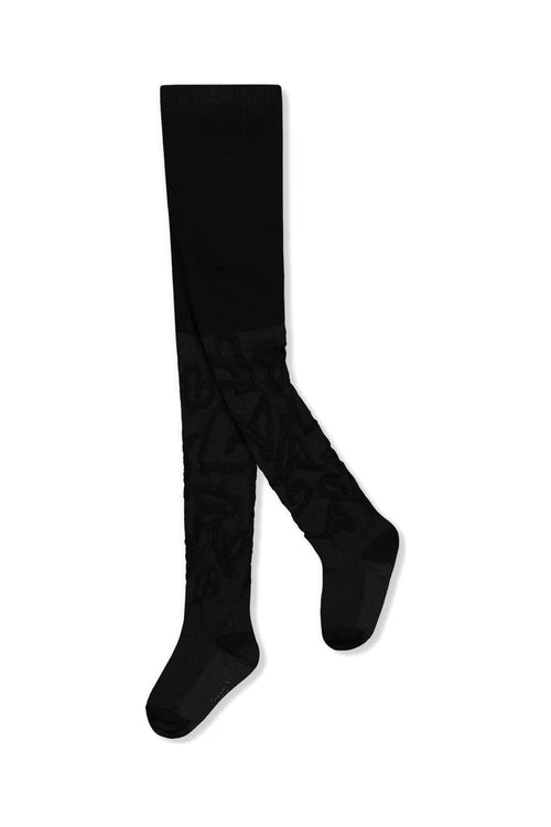 Knit Textured Tights Black - J20YGT_09990