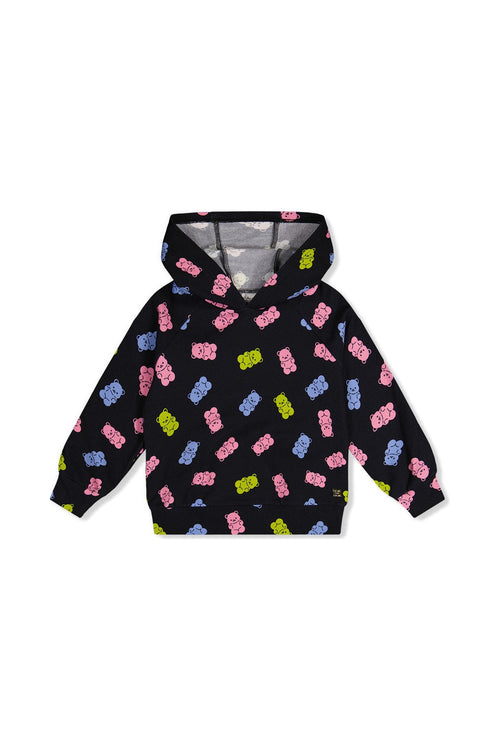 Printed Hoodie Black Printed Gummy Bears - J20Z30_2J033
