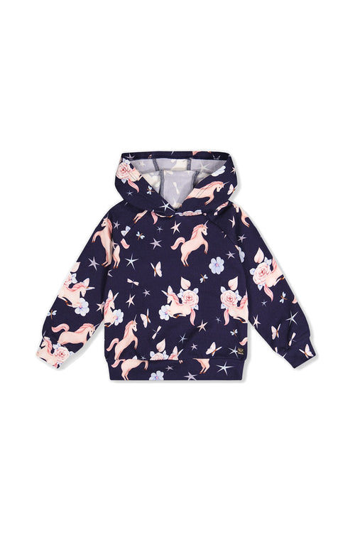 Printed Hoodie Purple Unicorn Print - J20Z30_2J083