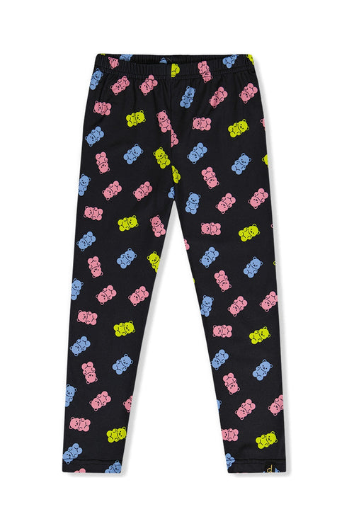 Printed Leggings Black Printed Gummy Bears - J20Z61_2J033