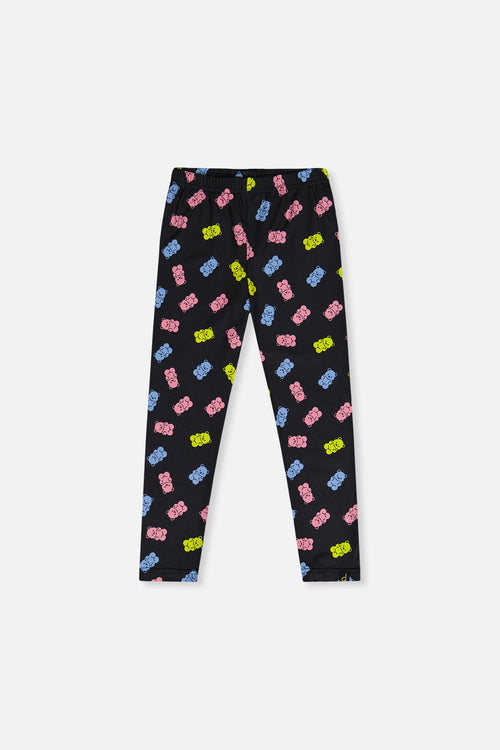 Printed Leggings Black Printed Gummy Bears - J20Z61_2J033