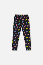 Printed Leggings Black Printed Gummy Bears - J20Z61_2J033