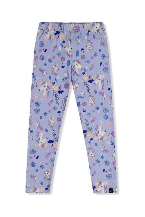 Printed Leggings Purple Unicorn Print - J20Z61_2J289
