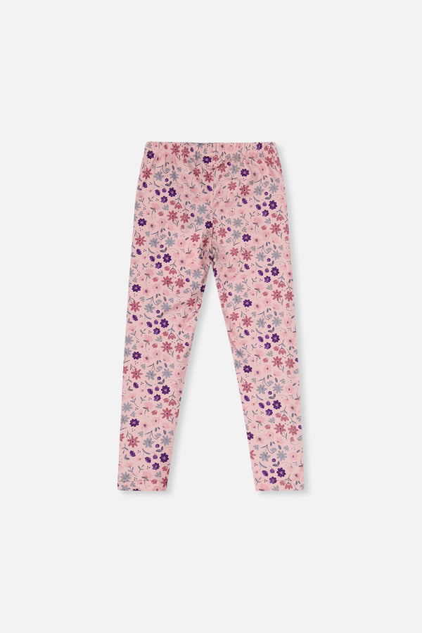 Printed Leggings Pink Printed Daisies - J20Z61_2J311