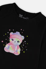 Raglan Organic Cotton T-Shirt Black - J20Z70_09990