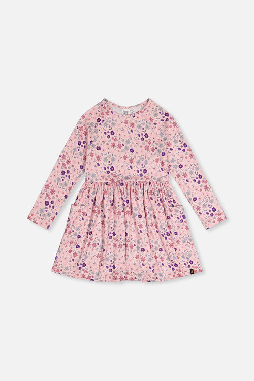 Long Sleeve Dress Rose Print Daisies - J20Z86_2J311