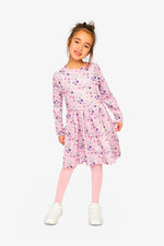 Long Sleeve Dress Rose Print Daisies - J20Z86_2J311