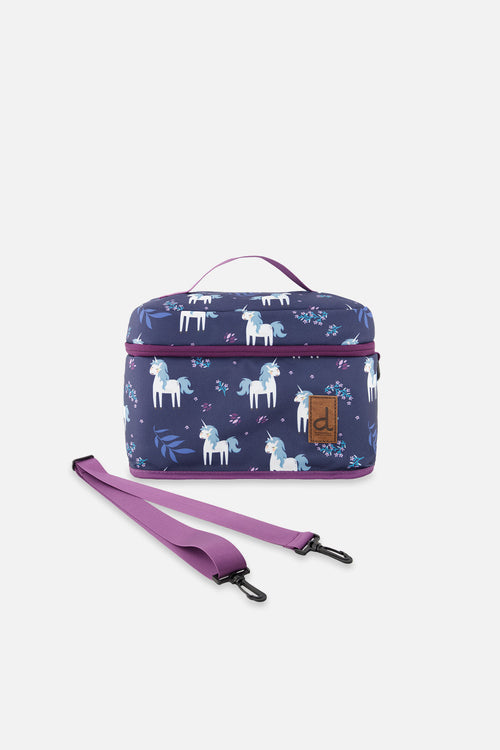 Lunch Box Blue And Purple Unicorn Print - J20ZBL_2J085