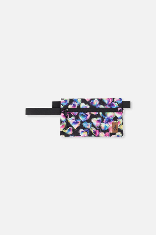 Pencil Case Black Printed With Hearts - J20ZEC_2J028