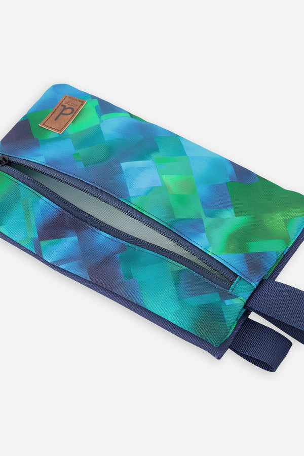Pencil Case Blue Diamond Print - J20ZEC_2J053