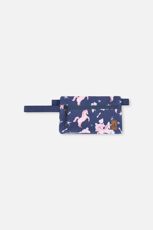 Pencil Case Navy Unicorn Print - J20ZEC_2J083