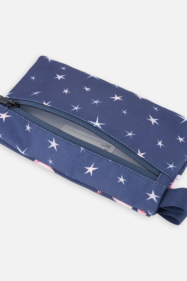 Pencil Case Navy Unicorn Print - J20ZEC_2J083