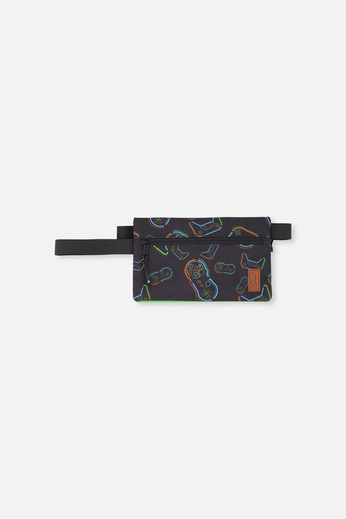 Pencil Case Black Printed Controller - J20ZEC_2J090