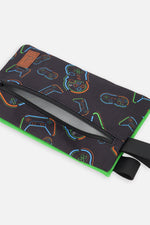 Pencil Case Black Printed Controller - J20ZEC_2J090