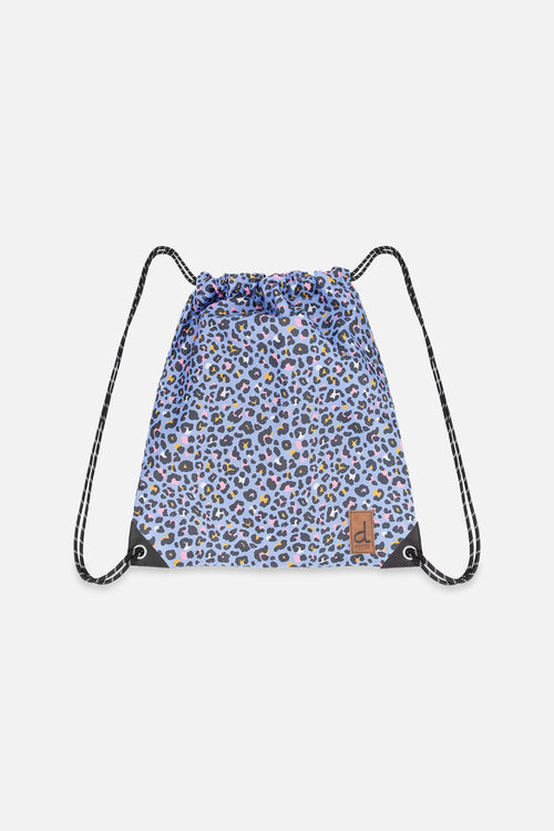 Drawstring Bag Blue Leopard Print - J20ZSC_2J027