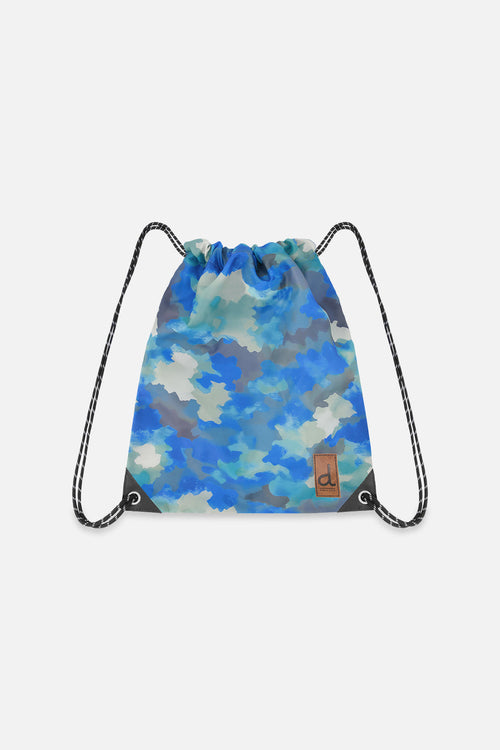 Drawstring Bag Blue And Grey Camouflage - J20ZSC_2J055
