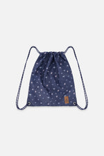 Drawstring Bag Navy With Star Print - J20ZSC_2J086