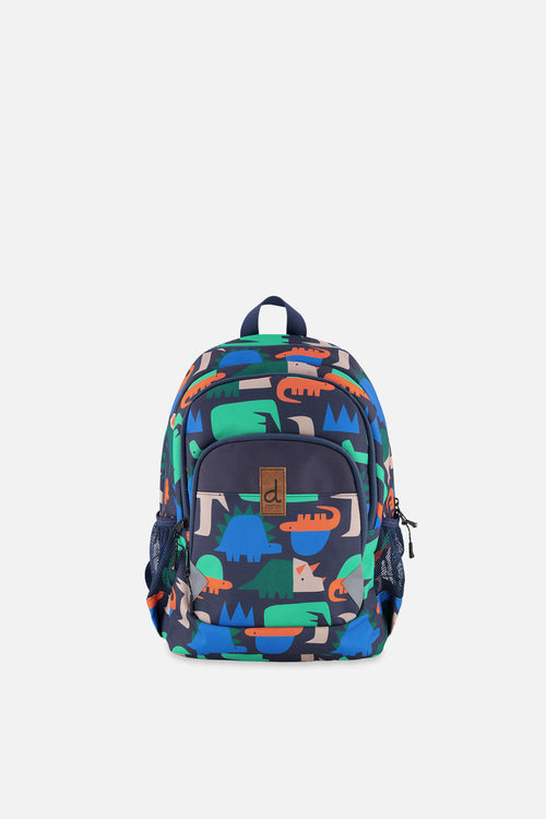 Sac à dos bleu marine imprimé dinosaures pour petit enfant