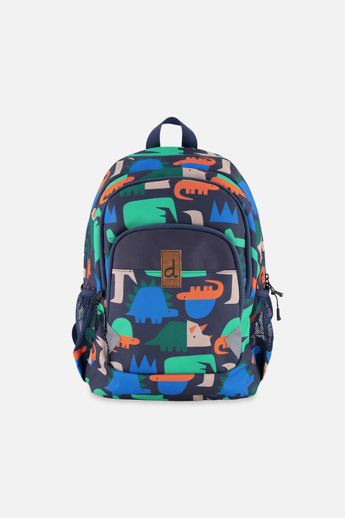 Little Kids Backpack Navy Dinosaur Print - J20ZSD2_2J051