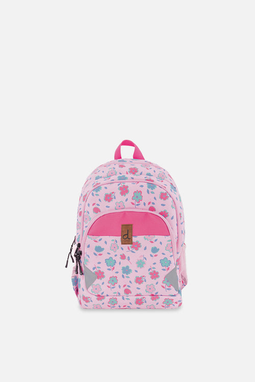 Little Kids Backpack Pink Printed Flowers - J20ZSD2_2J084