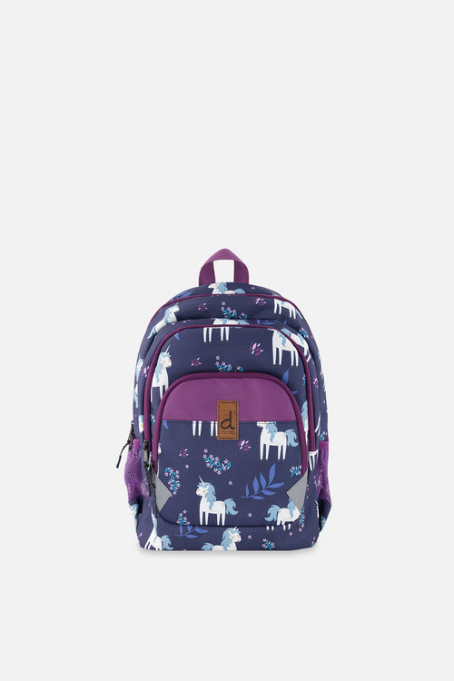 Little Kids Backpack Blue Unicorn Print - J20ZSD2_2J085