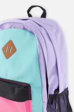 Kids Backpack Turquoise Blue, Pink And Mauve - J20ZSD3_02820