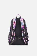 Kids Backpack Black Floral Print - J20ZSD_2J021