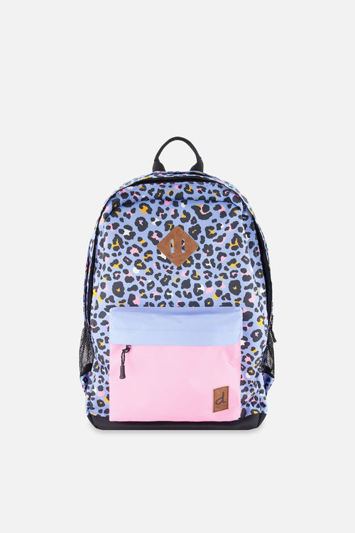 Kids Backpack Blue Leopard Print - J20ZSD_2J027