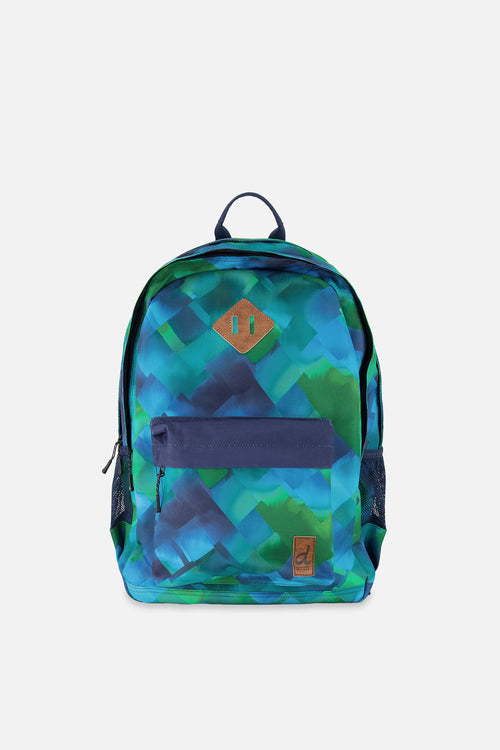 Kids Backpack Blue Diamond Print - J20ZSD_2J053