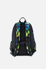 Kids Backpack Blue Checkered Print - J20ZSD_2J054