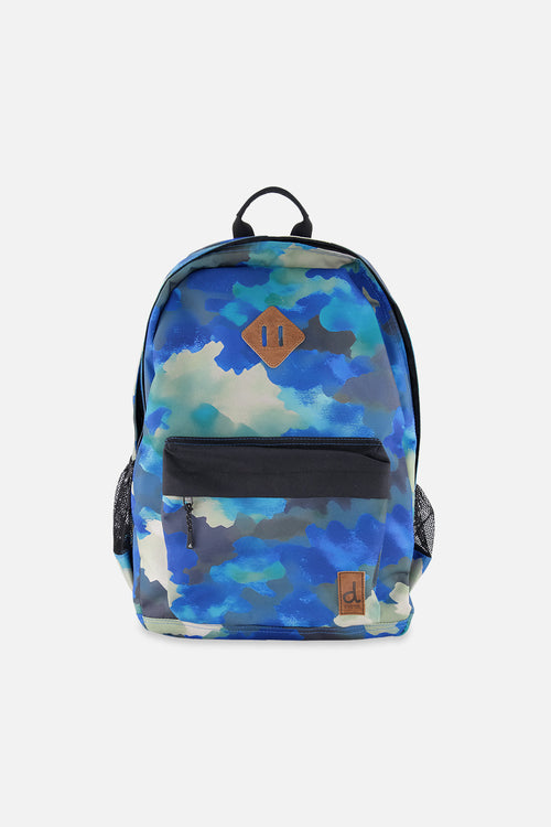 Kids Backpack Blue And Grey Camouflage - J20ZSD_2J055