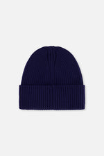 Ribbed Knit Hat Navy Blue - J20ZW01_04790