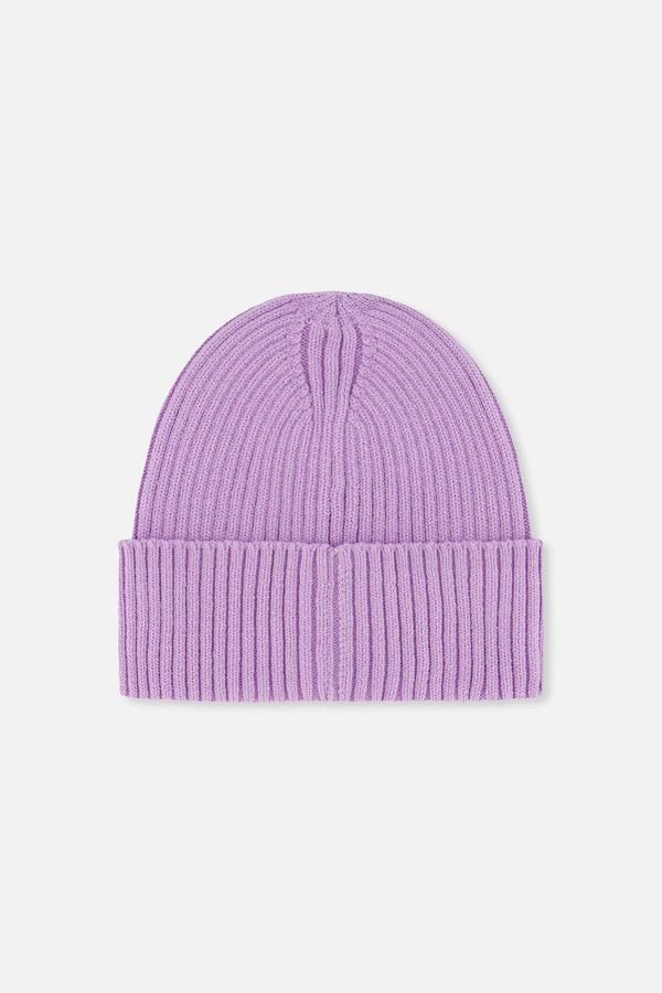 Ribbed Knit Hat Lavender - J20ZW01_05440