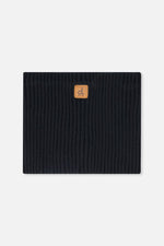 Baby Ribbed Knit Neckwarmer Black - J20ZW02B_09990