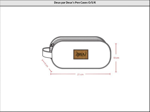 Double Pencil Case Smiley Face Boy School Supplies Deux par Deux