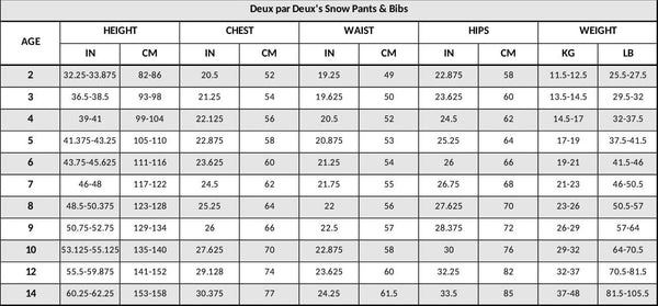 Solid Play Overall Snow Bib Black Snowsuits Deux par Deux