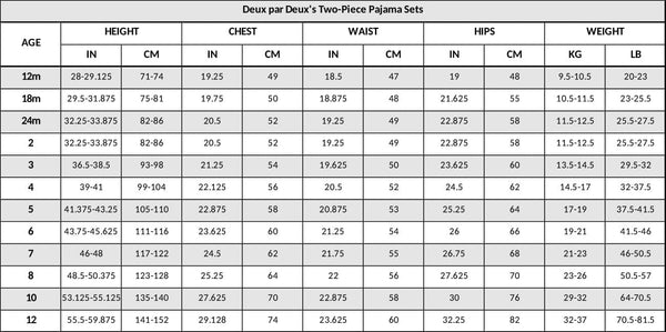 Two-Piece Organic Cotton Pajama Set Black Cookie Print Pajamas Deux par Deux