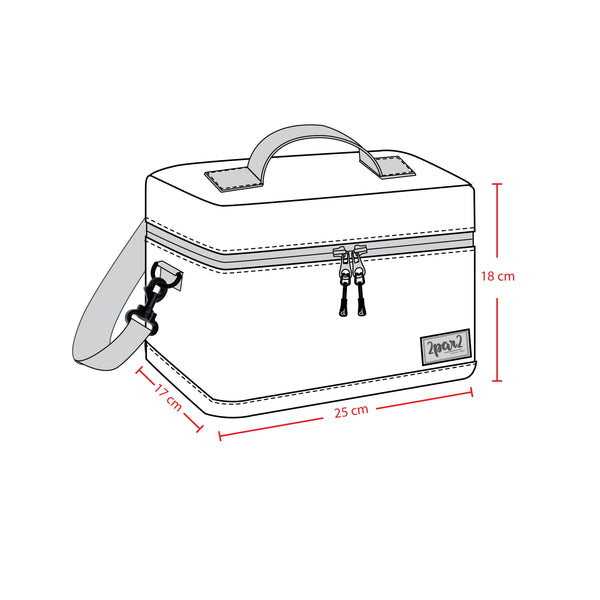 Lunch Box Black Dinosaur Print - H20ZBL_026