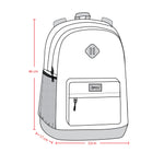 Kids Backpack Blue Dinosaur Print - J20ZSD_2J091