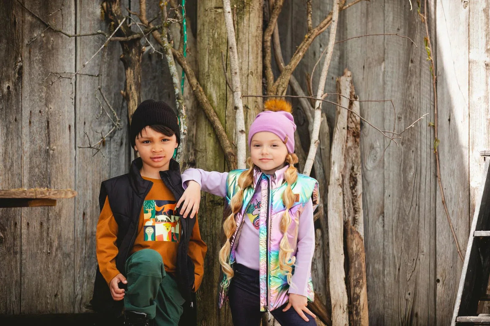 Layering kids clothes